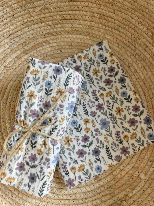 Hydrofiele doek, Swaddle Lila Fleurs