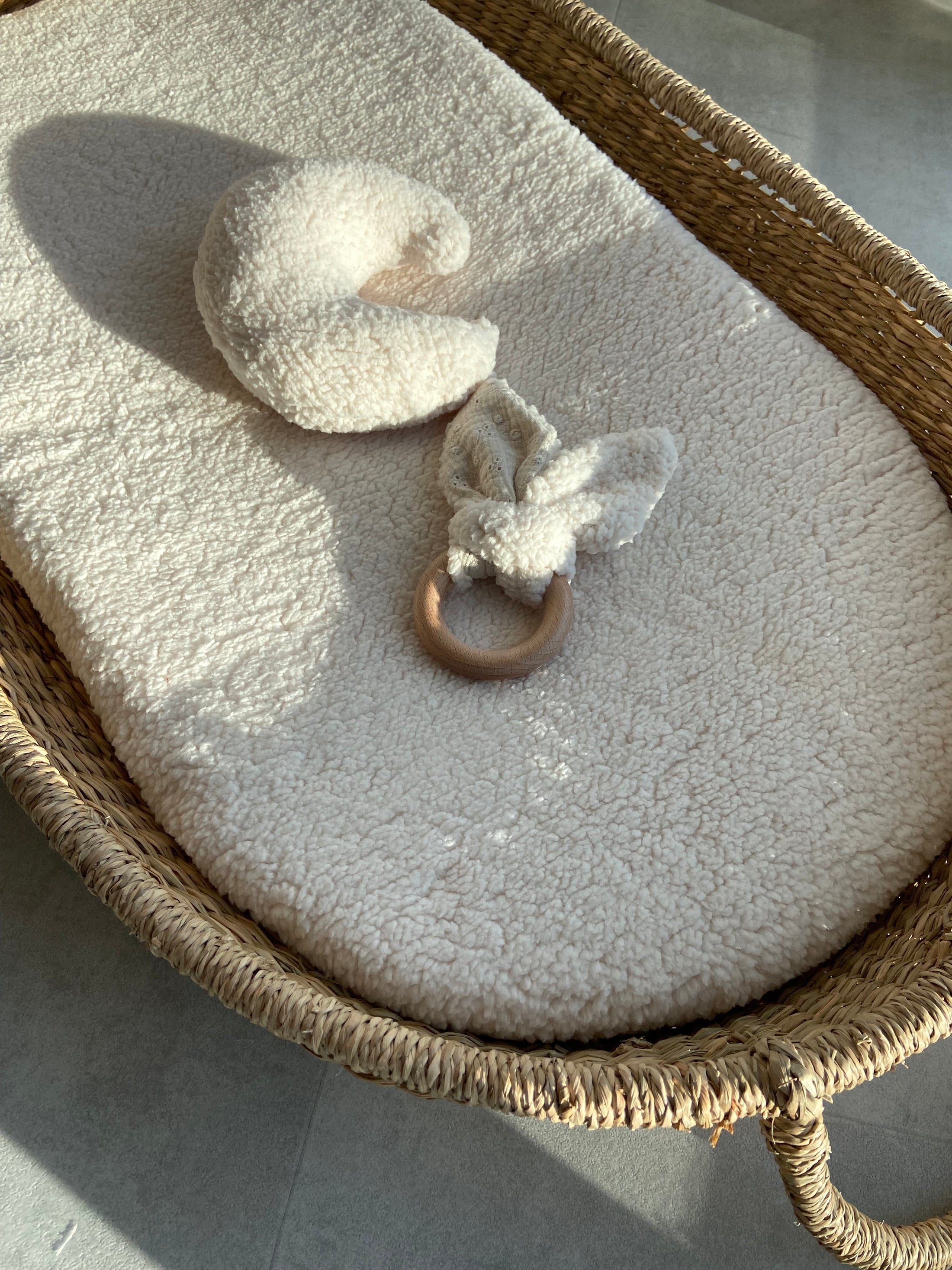 Bijtring teddy naturel