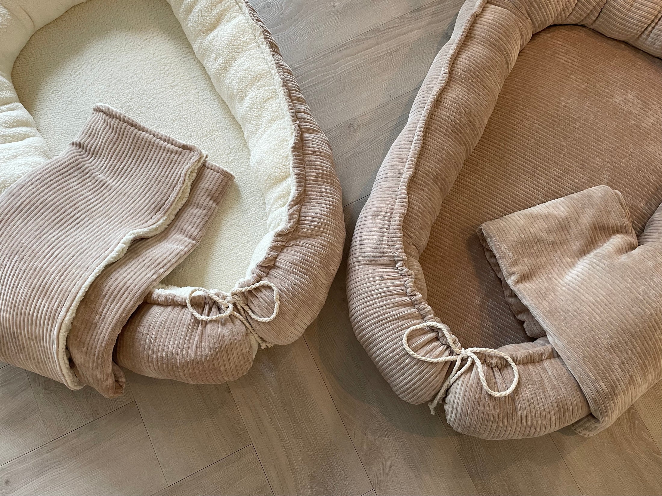 Babynestje full rib d. beige