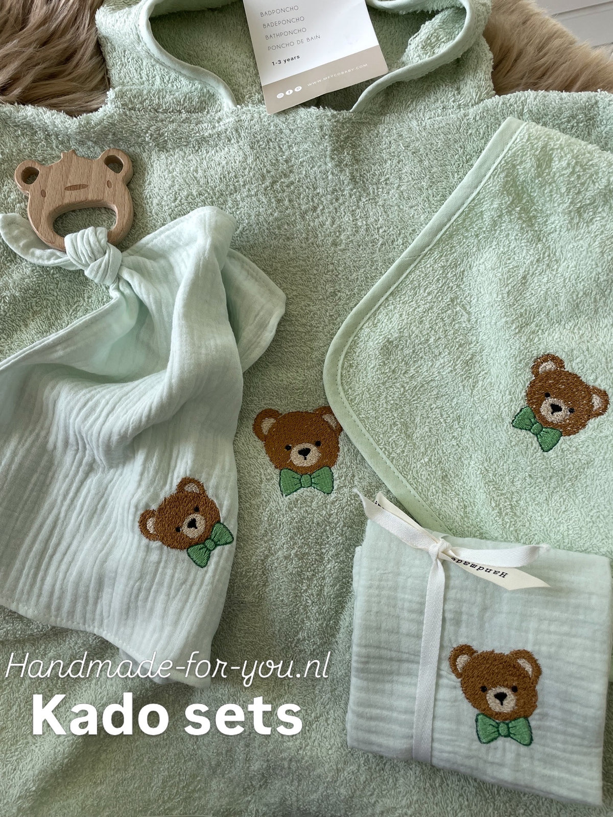 Hydrofiele doek groene beer