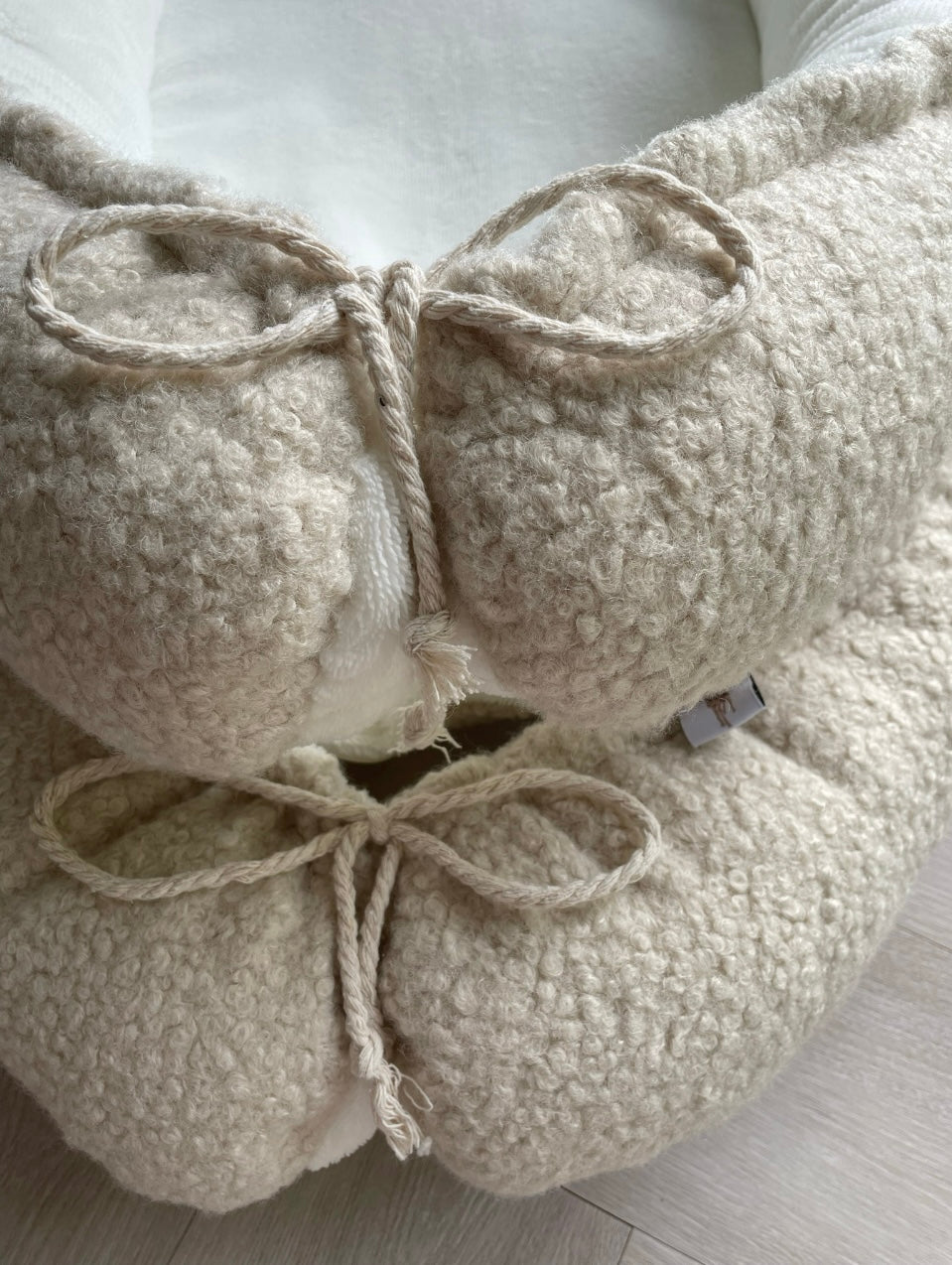 Babynestje bouclé naturel