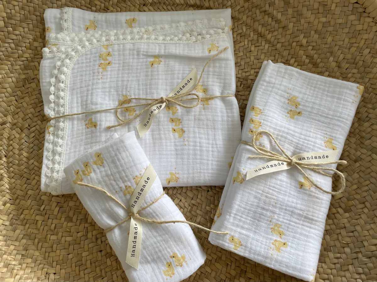 Hydrofiele doek, Swaddle eendjes kant