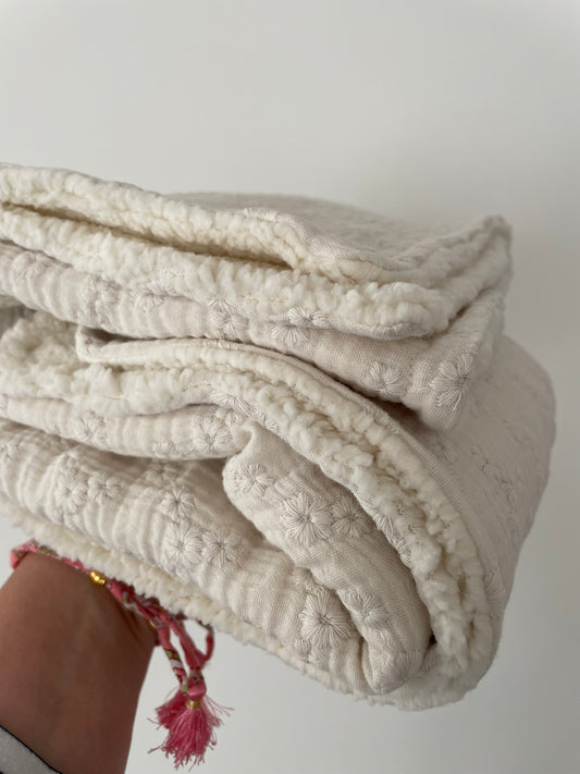 Deken teddy Embroidery