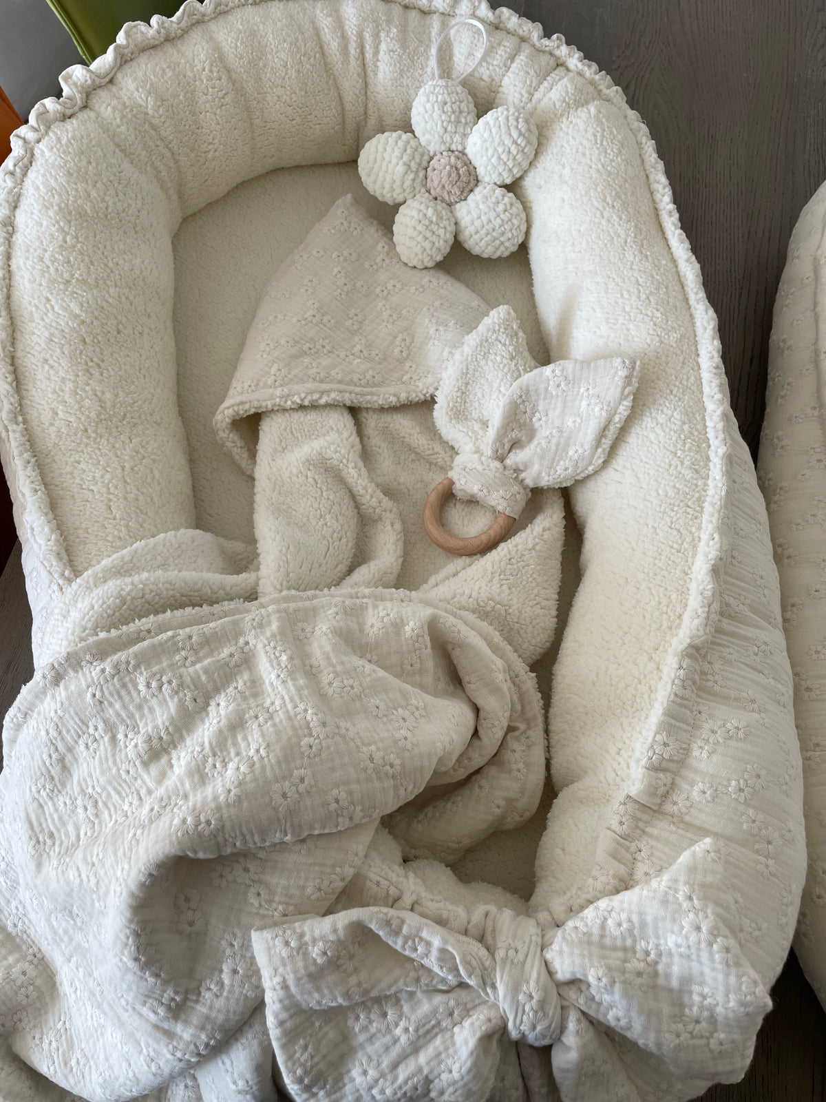 Omslagdoek teddy Embroidery
