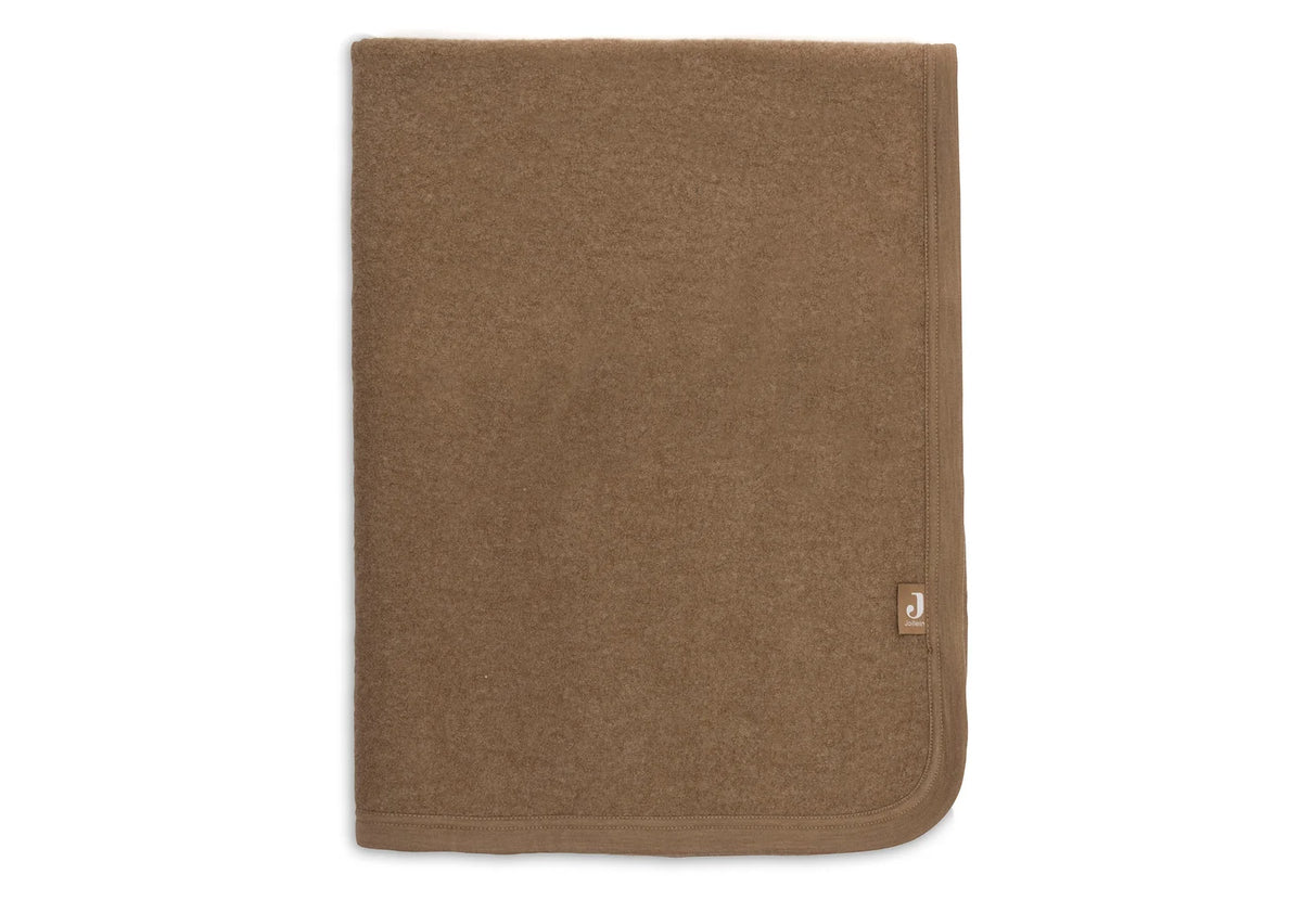 Deken - Merino Wool Vilt Jollein Donker Hazelnoot
