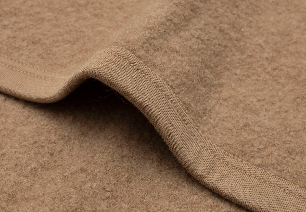 Deken - Merino Wool Vilt Jollein Donker Hazelnoot