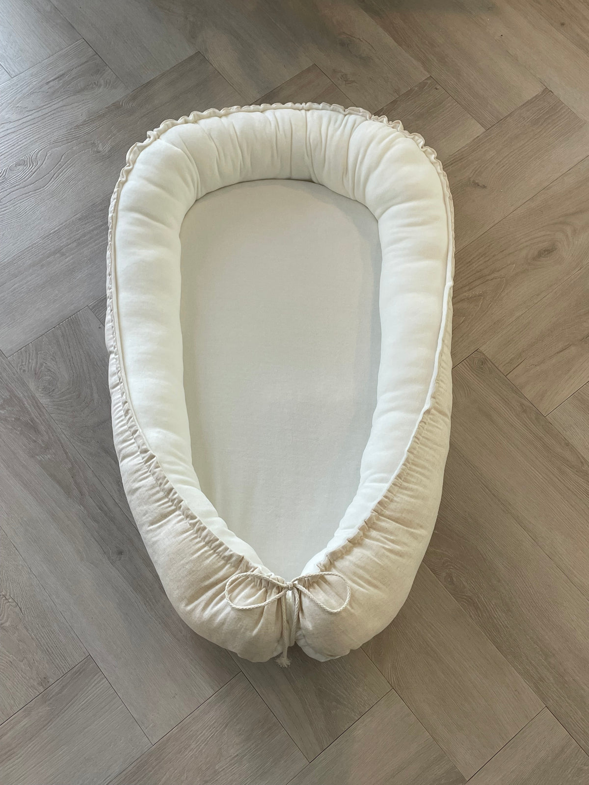 Babynestje linnen naturel