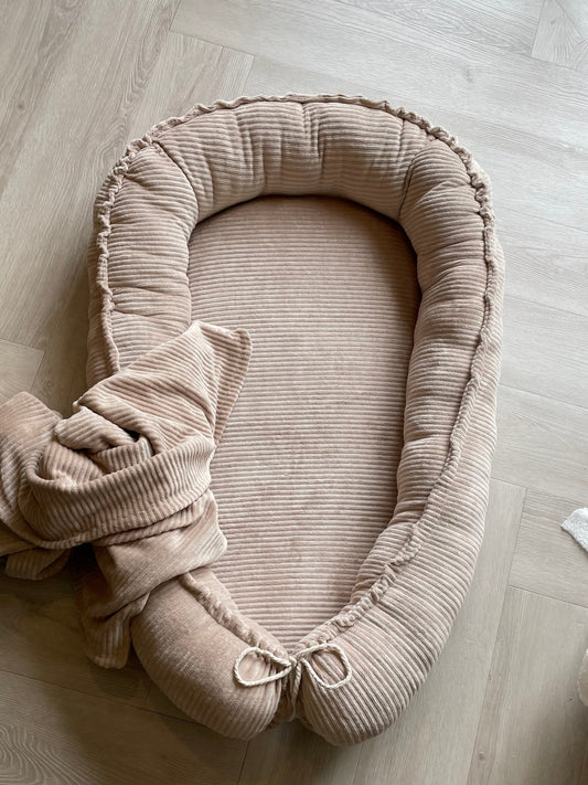 Babynestje full rib d. beige