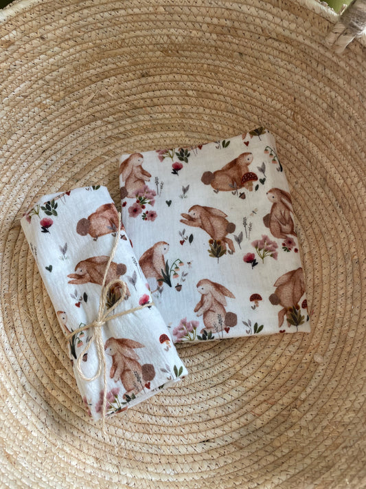 Hydrofiele doek, Swaddle konijnen