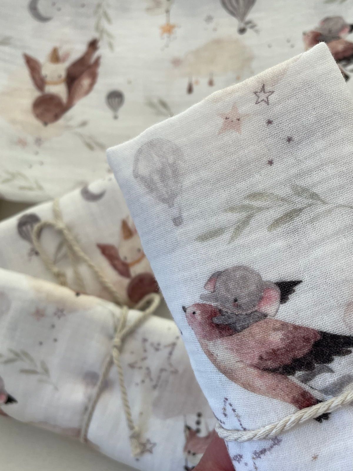 Hydrofiele doek, Swaddle boho luchtballon