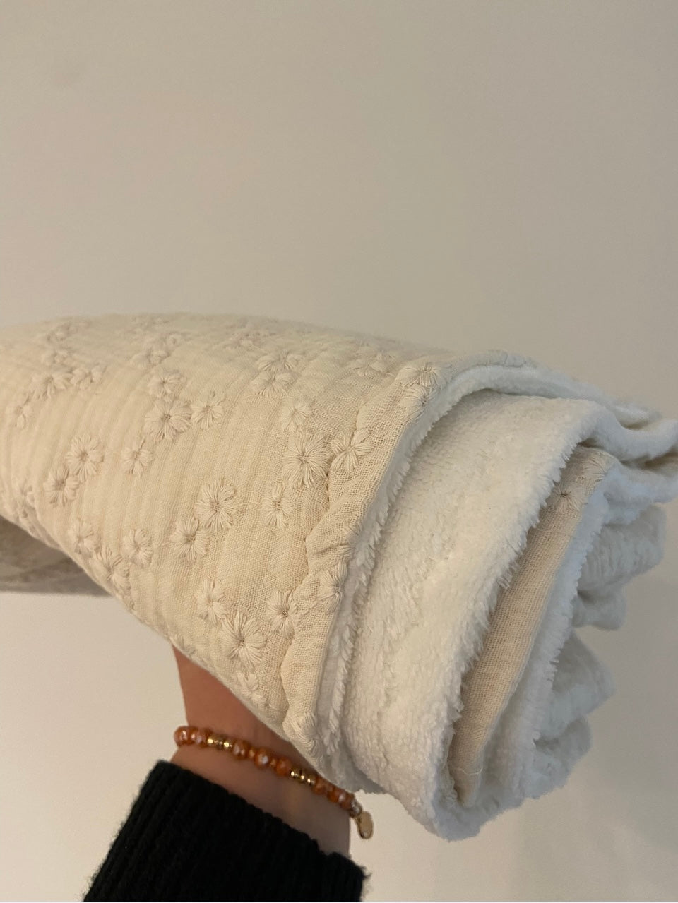 Deken bamboe Embroidery