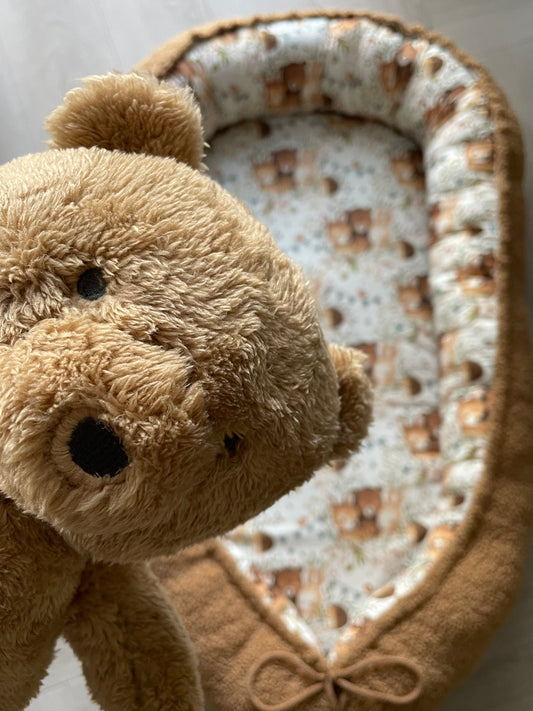 Babynestje brave bear bouclé