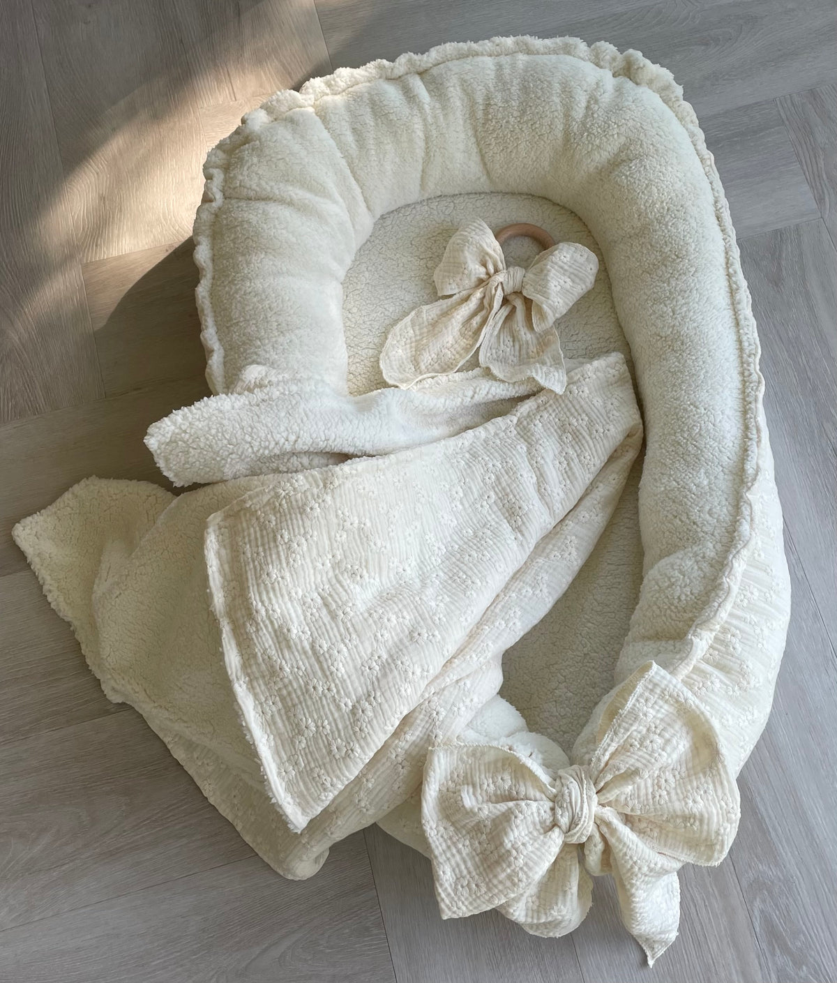 Babynestje teddy Embroidery