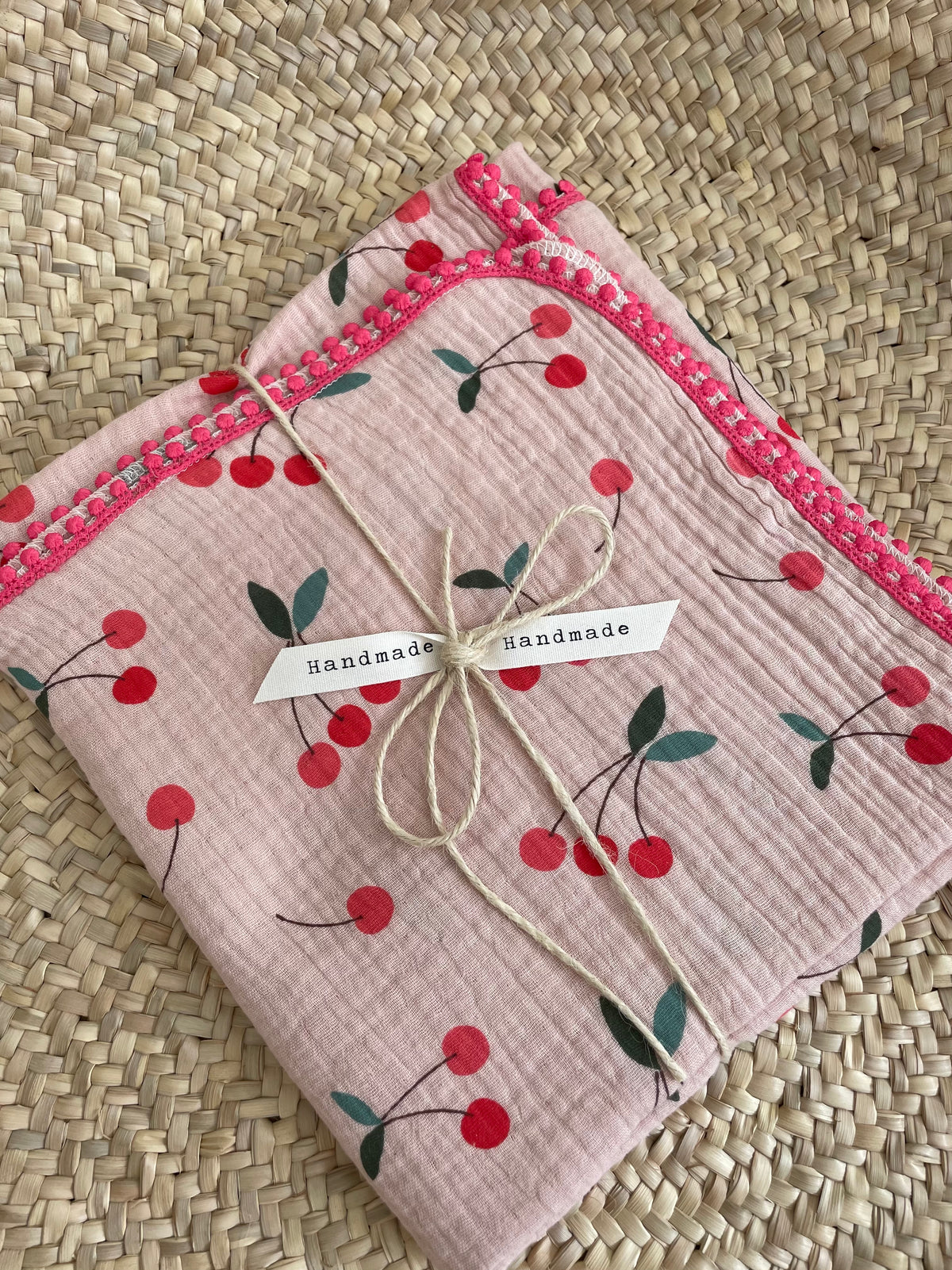 Hydrofiele doek, Swaddle  cherries kant