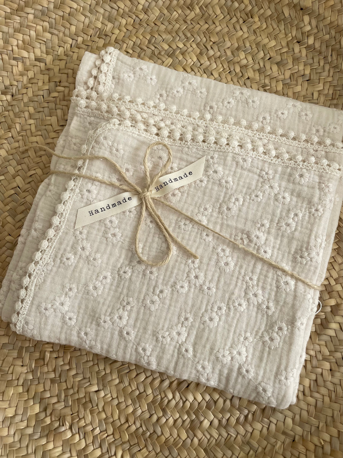 Hydrofiele doek, Swaddle Embroidery kant