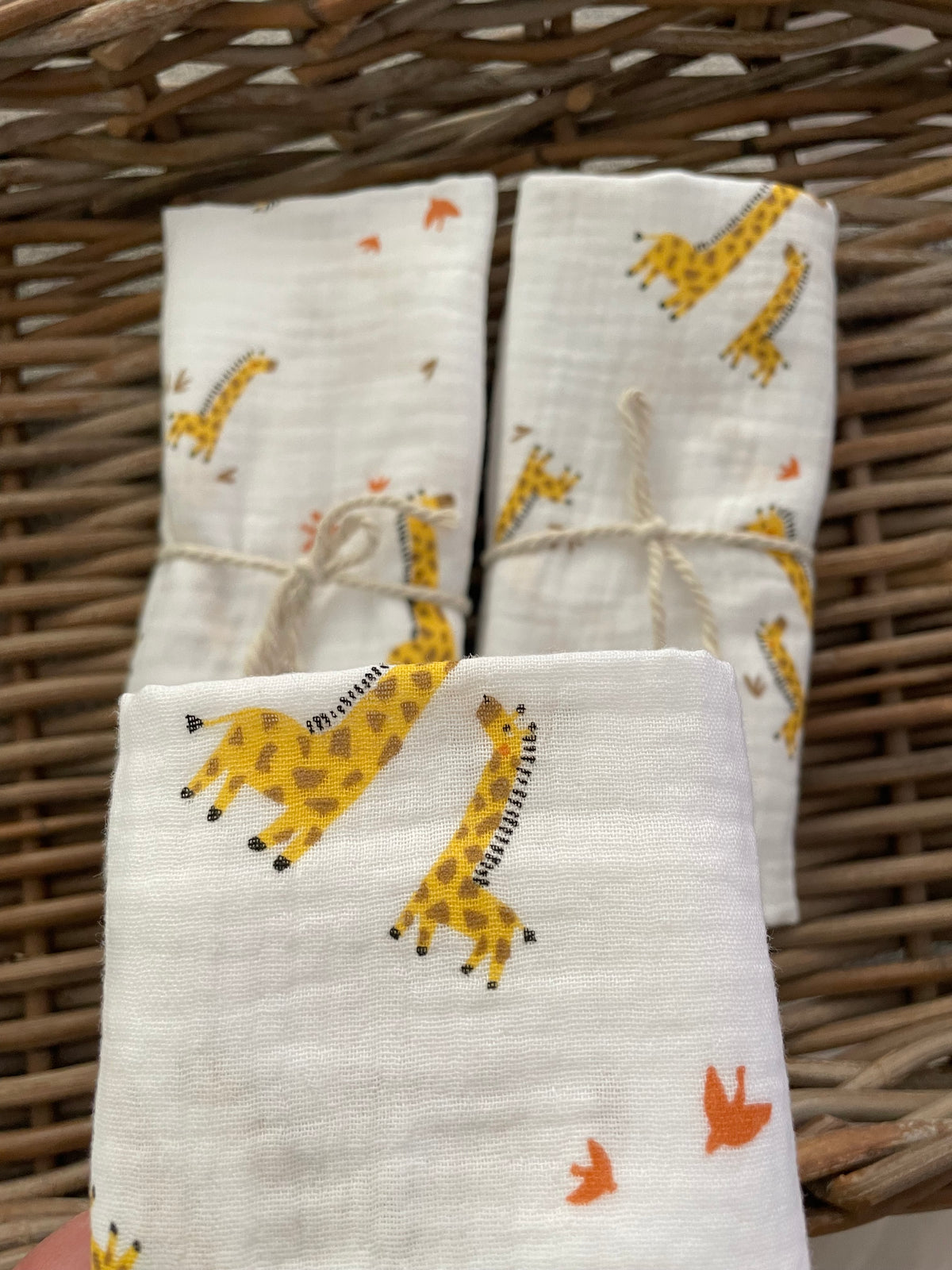Hydrofiele doek, Swaddle giraffen