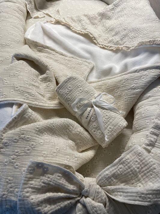 Omslagdoek Embroidery katoen fleece