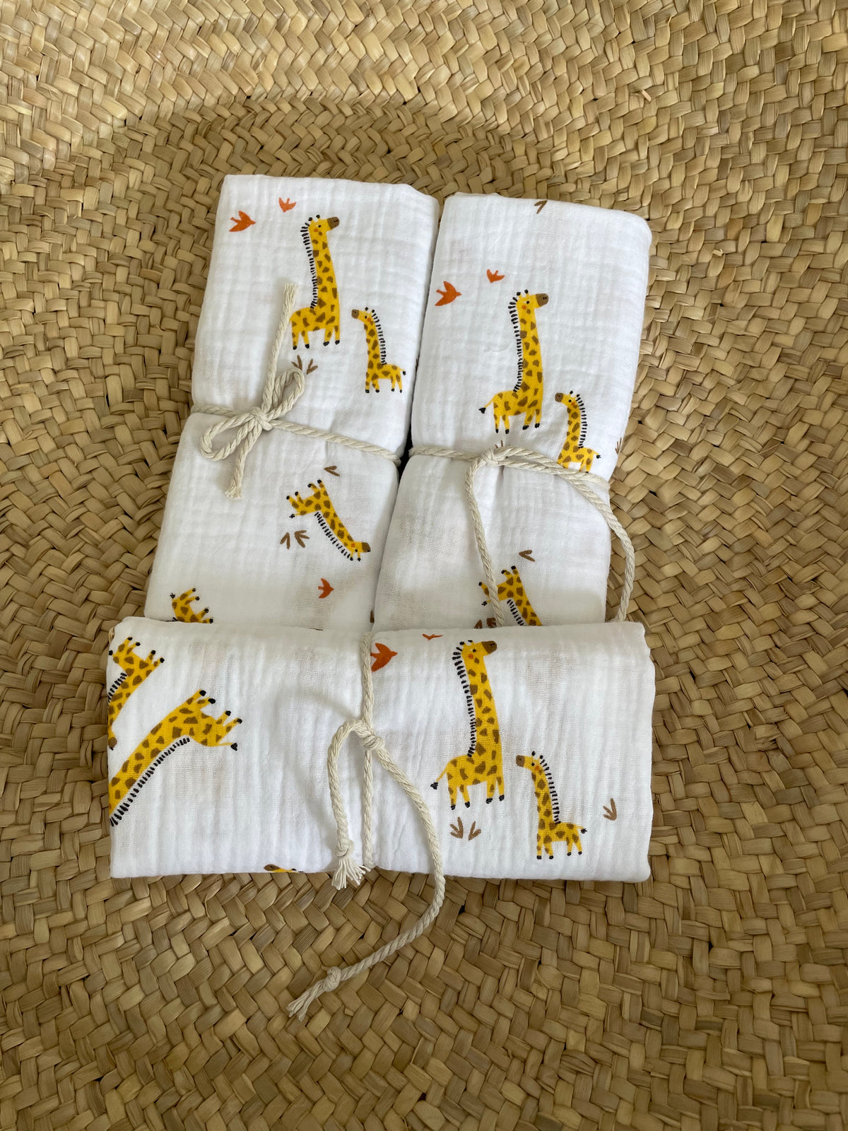 Hydrofiele doek, Swaddle giraffen
