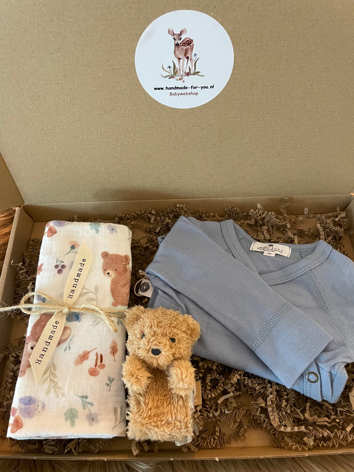 Kado pakket romper Brave Bear