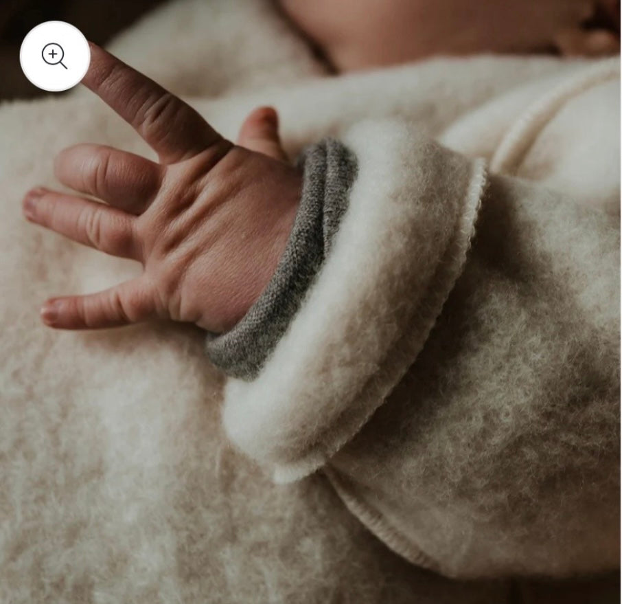 Newborn vestje Merino wol naturel