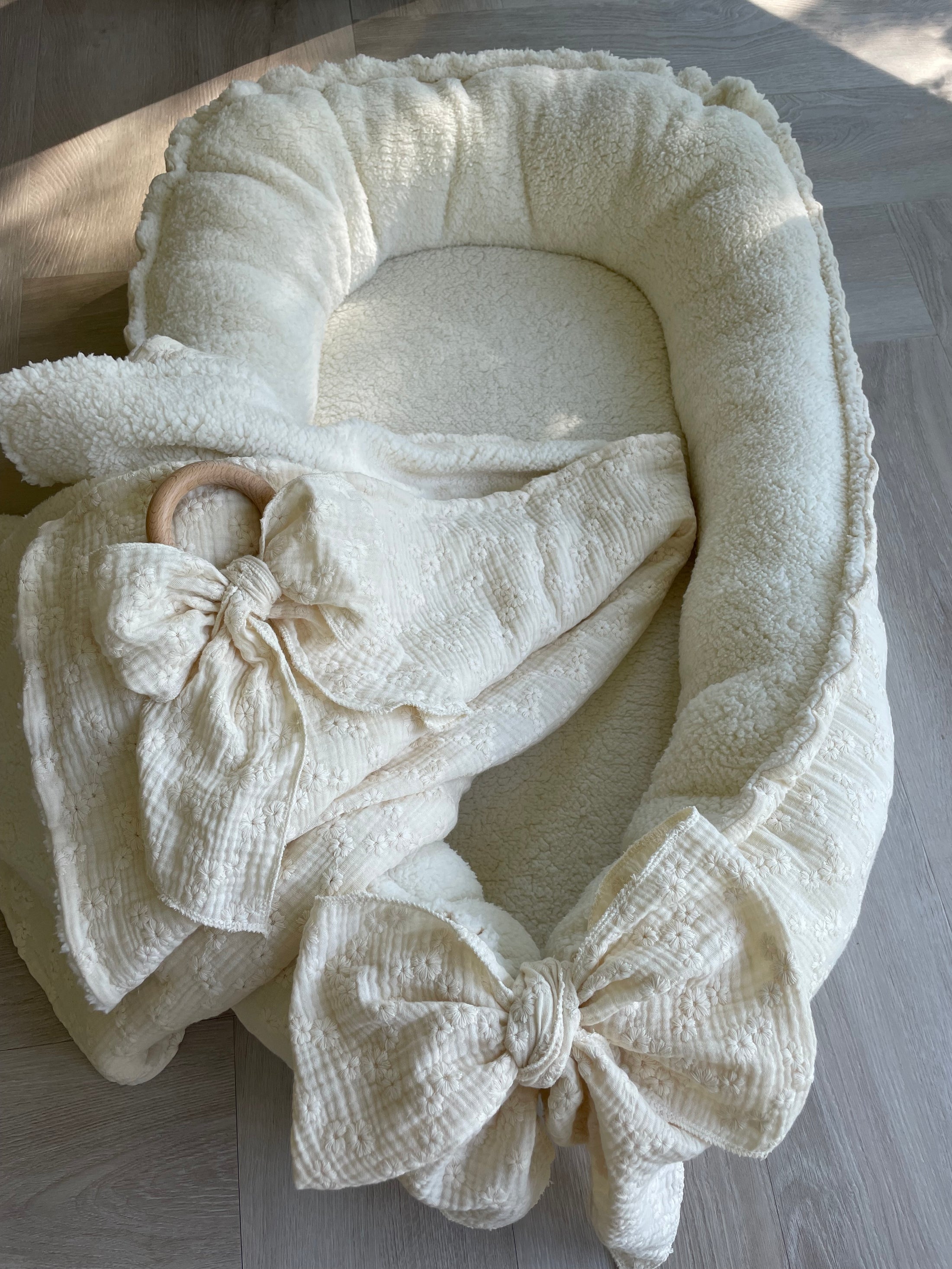 Babynestje teddy Embroidery