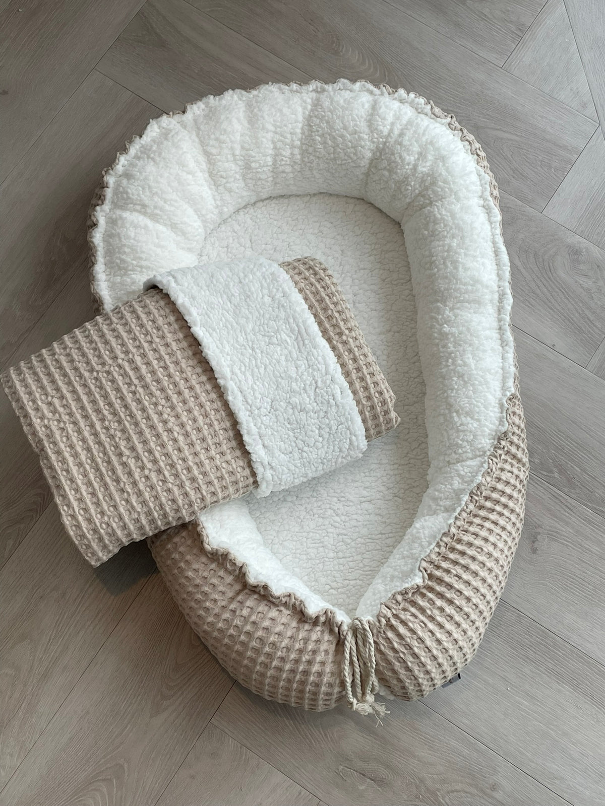 Babynestje wafel XL zand