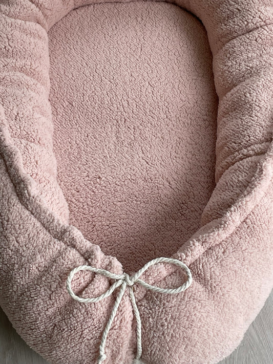 Babynestje teddy flamingo