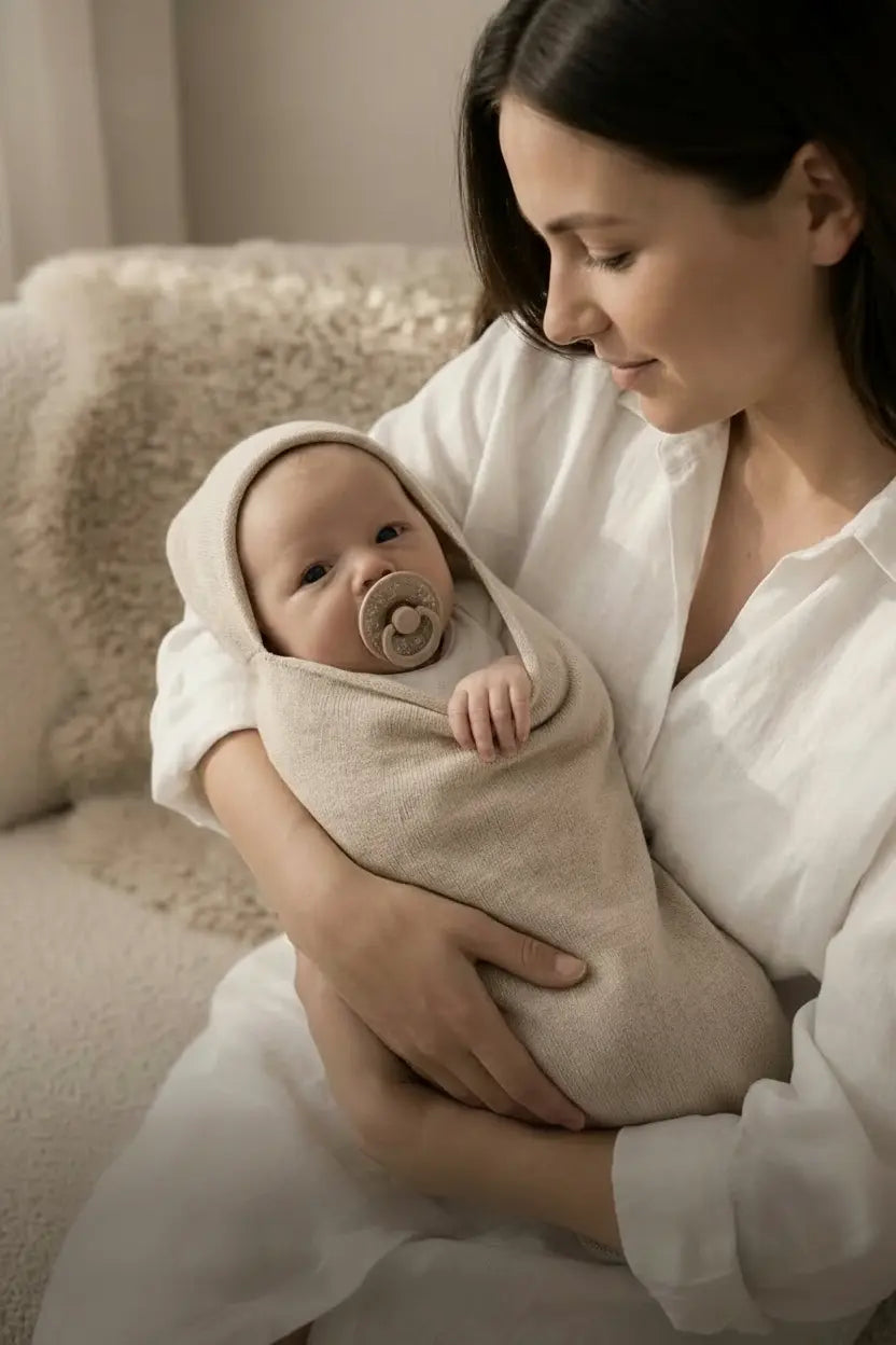 Pointelle snuggle coco beige