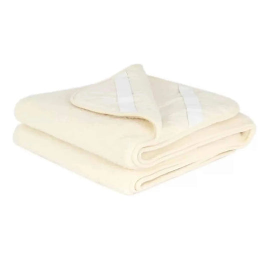 Wollen onderlegger / onderdeken co-sleeper natural merinowol 50x90cm