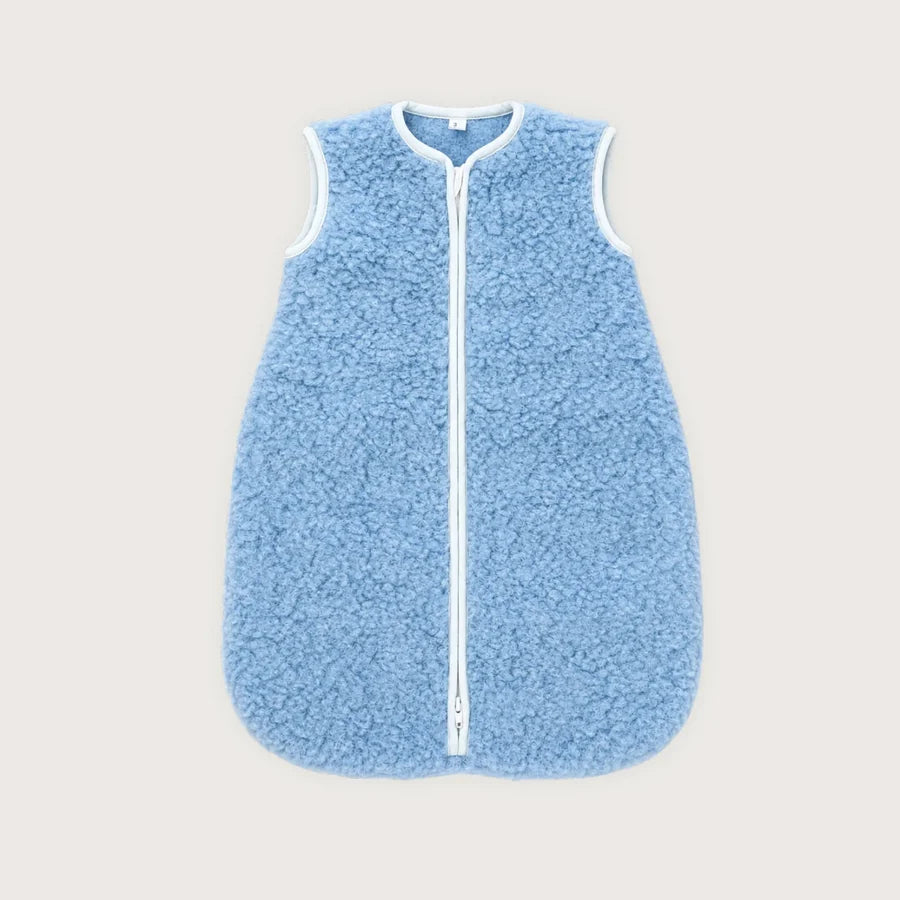 Slaapzak merinowol licht blauw